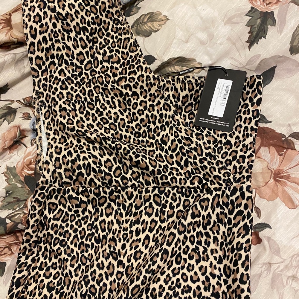 Leopard midi dress